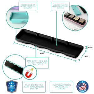 Glass Board Studios Magink Quad Tray (Set of 2) Jet Black