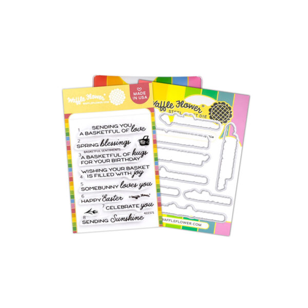Waffle Flower Basketful Sentiments Combo