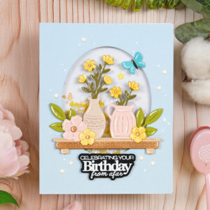 Waffle Flower Floral Shelf Die