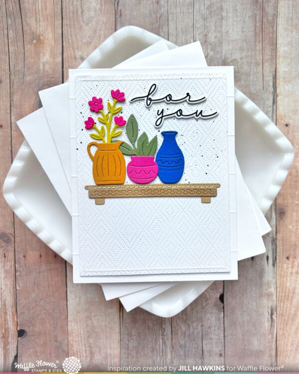 Waffle Flower Floral Shelf Die