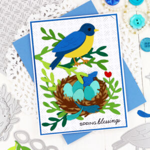 Waffle Flower Sweet Bluebird Duo Die