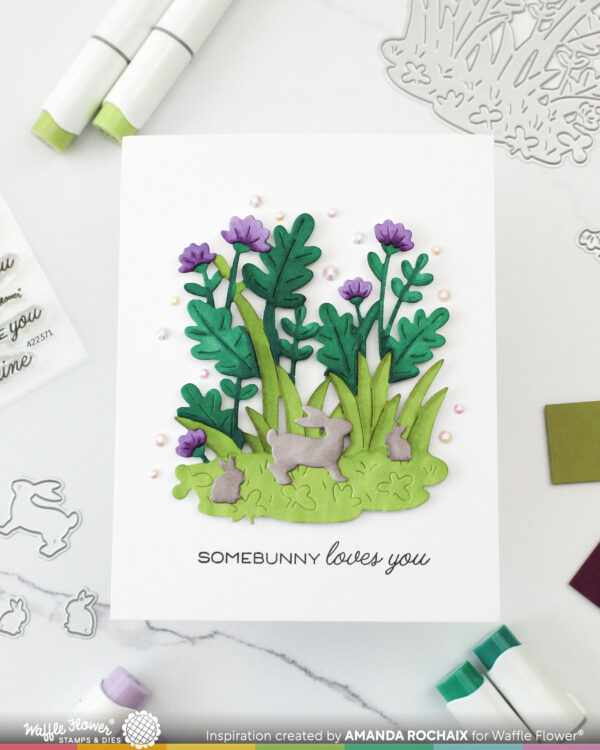 Waffle Flower Sweet Grass Die