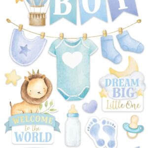 Paper House 3D Baby Boy Watercolor
