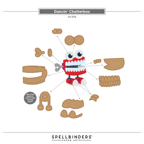 Spellbinders Dancin' Chatterbox Etched Dies
