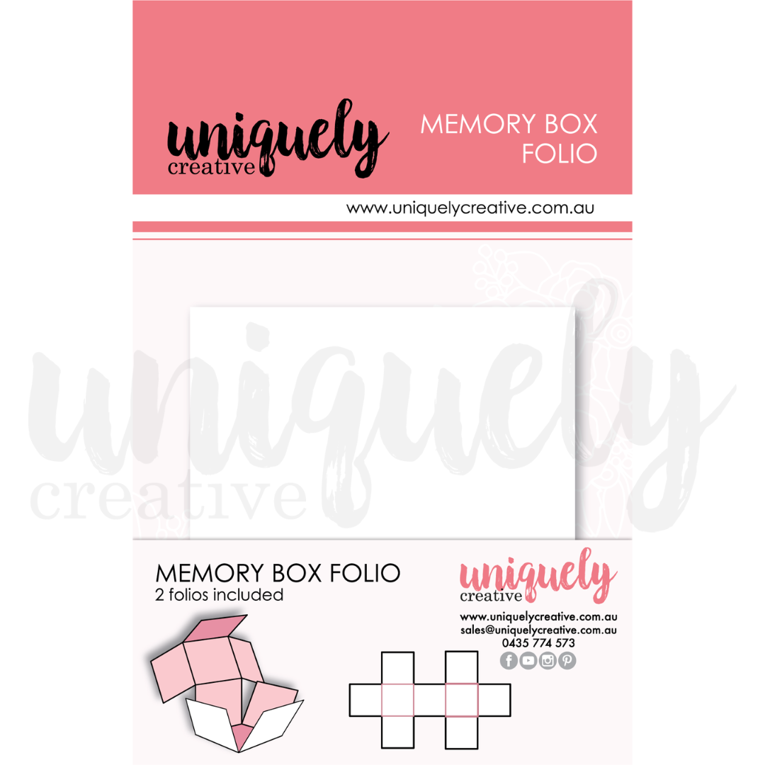 Uq White Memory Box Folio