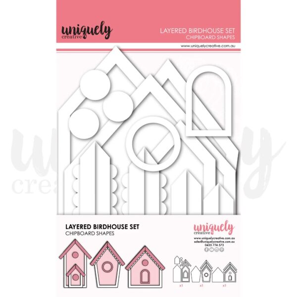 Uq Layered Birdhouse Set