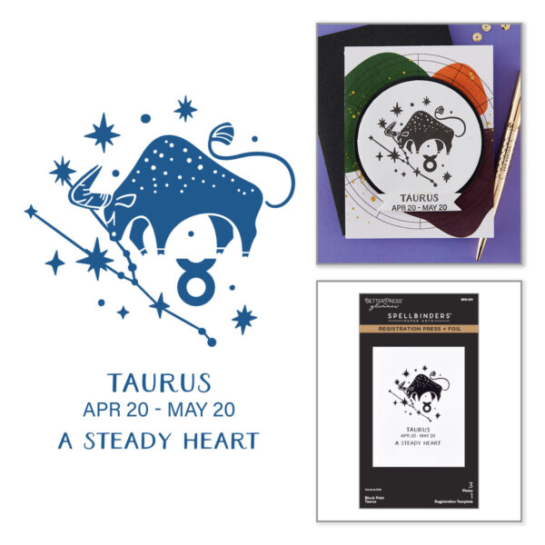 Spellbinders Block Print Taurus Registration Press + Foil Plate