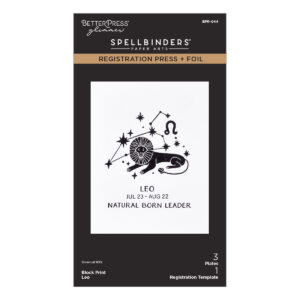Spellbinders Block Print Leo Registration Press + Foil Plate