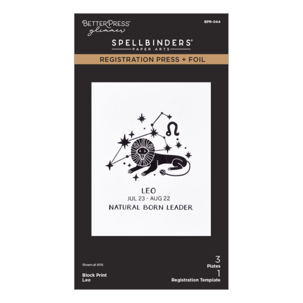 Spellbinders Block Print Leo Registration Press + Foil Plate