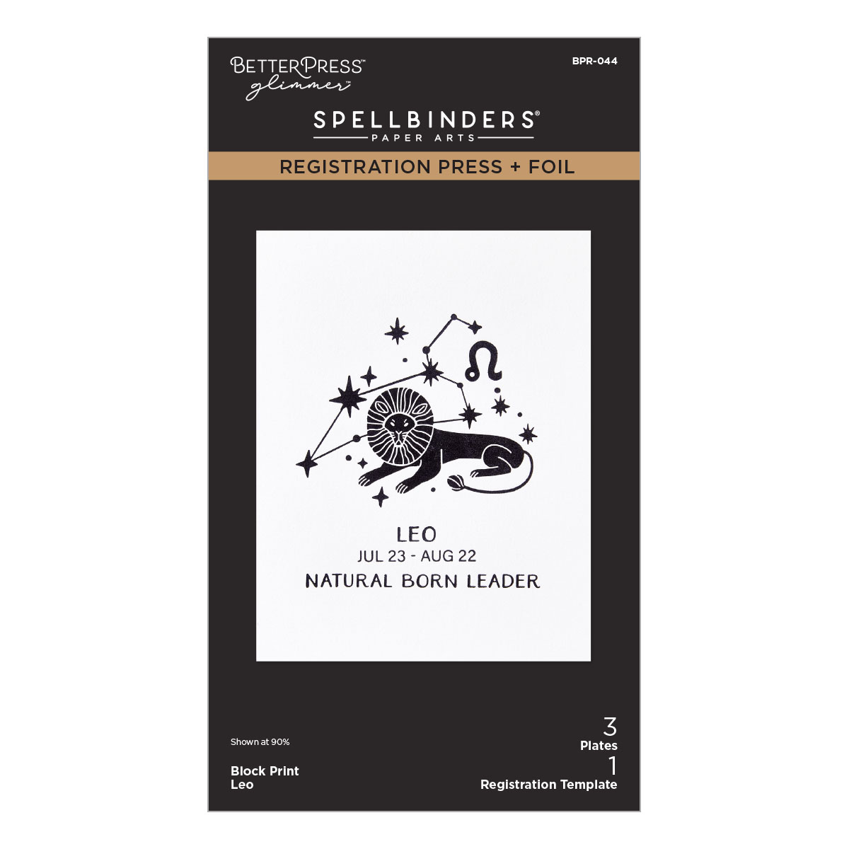 Spellbinders Block Print Leo Registration Press + Foil Plate