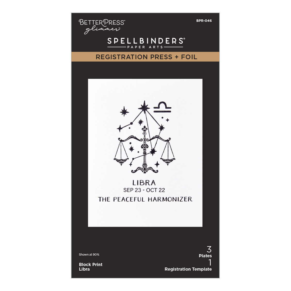 Spellbinders Block Print Libra Registration Press + Foil Plate
