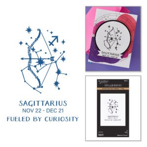 Spellbinders Block Print Sagittarius Registration Press + Foil Plate