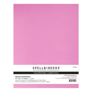 Spellbinders Blooms Assortment Colorwheel Cardstock 12" X 12" - 10 Sheets