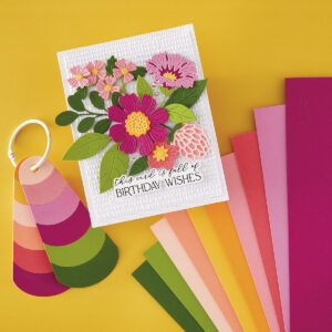 Spellbinders Blooms Assortment Colorwheel Cardstock 12" X 12" - 10 Sheets