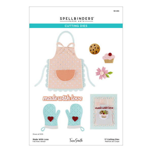 Spellbinders Made With Love Etched Dies By Tina Smith
