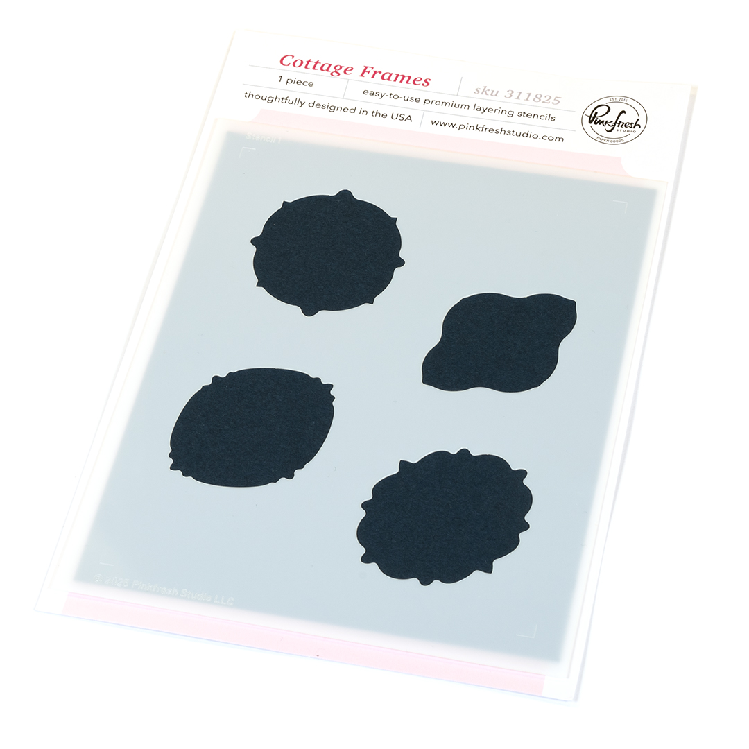 Pinkfresh Stencil Cottage Frames