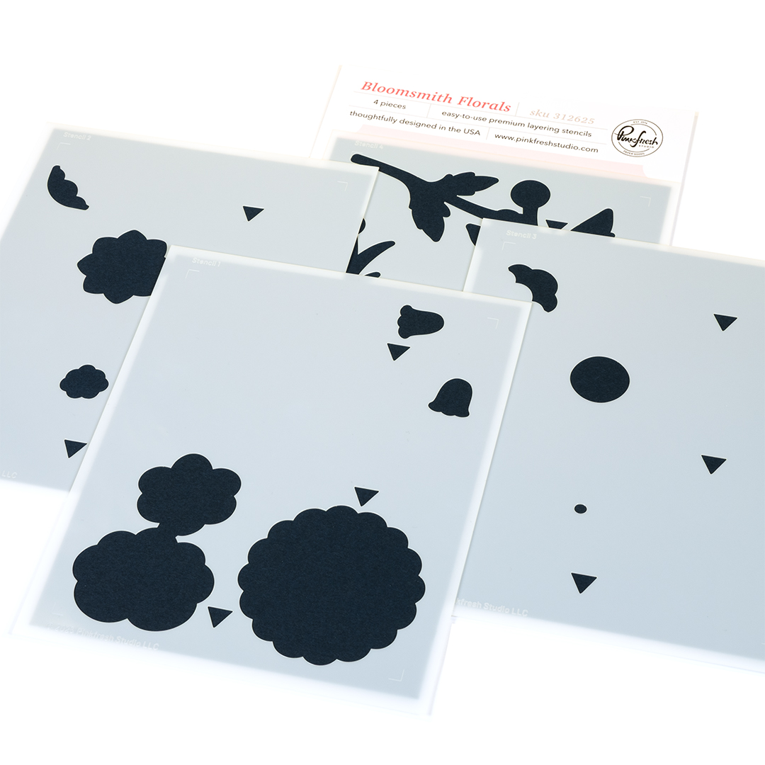 Pinkfresh Stencil Bloomsmith Florals