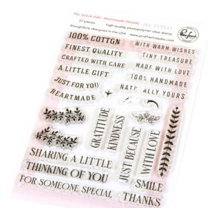 Pinkfresh Stamp the Stitch Edit: Heartmade Details