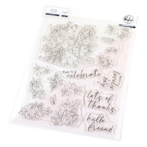 Pinkfresh Stamp Cozy Blooms