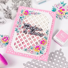 Pinkfresh Stamp Peony Glow