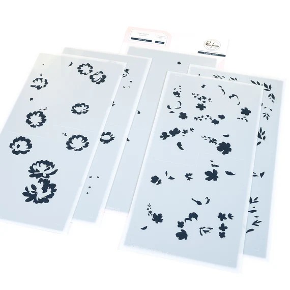 Pinkfresh Stencil Cozy Blooms