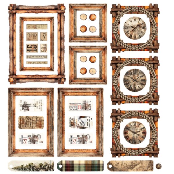 49 & MARKET TIMER & TWEED EPHEMERA & FRAME COLLECTION
