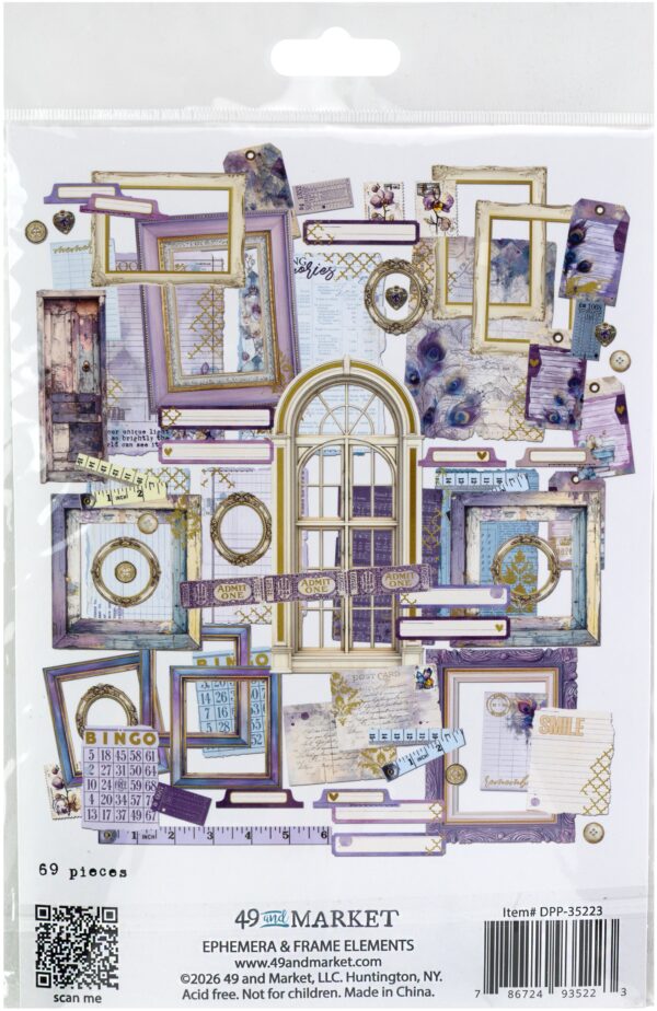 49 & MARKET PLUME & PETAL EPHEMERA & FRAME COLLECTION