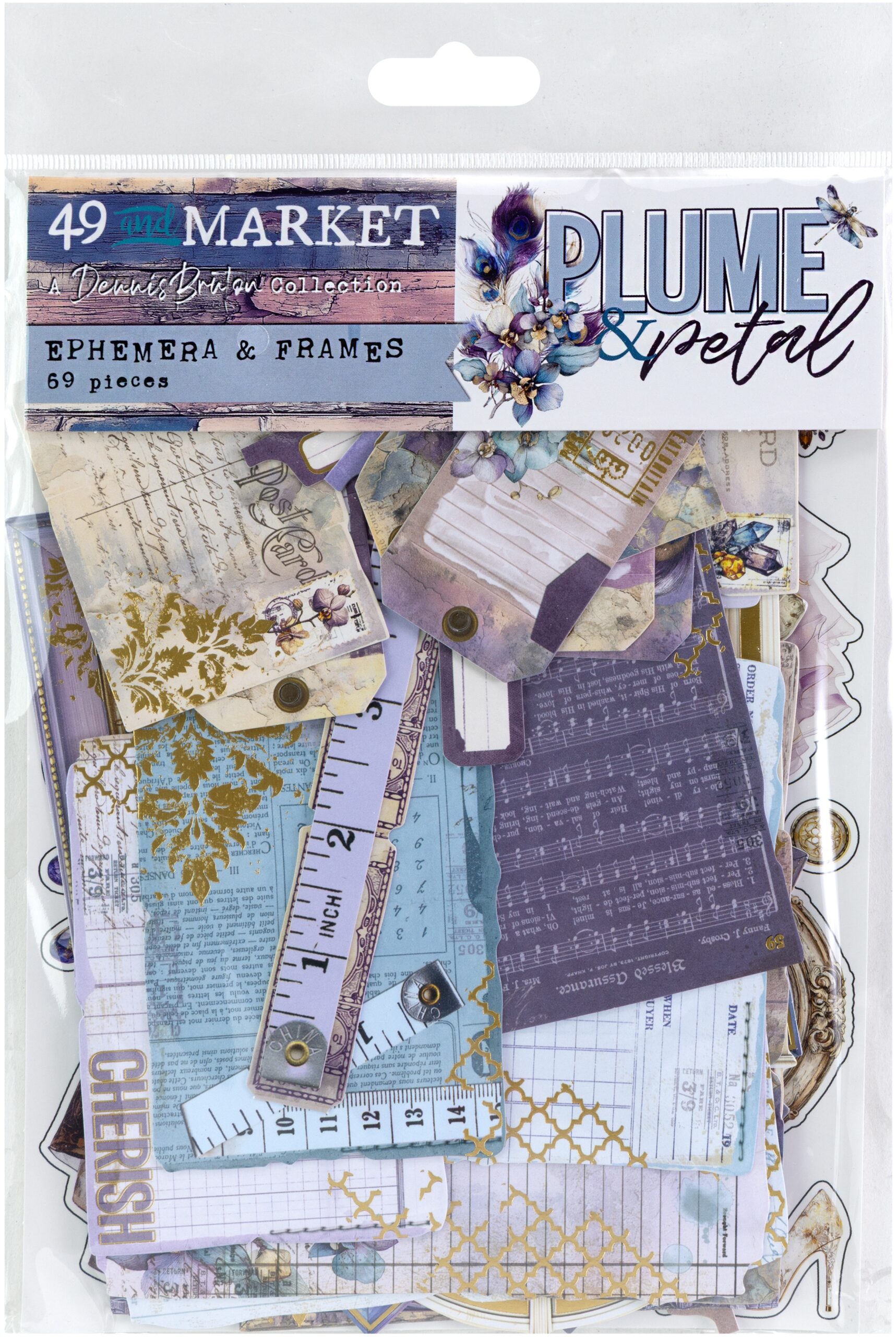 49 & MARKET PLUME & PETAL EPHEMERA & FRAME COLLECTION