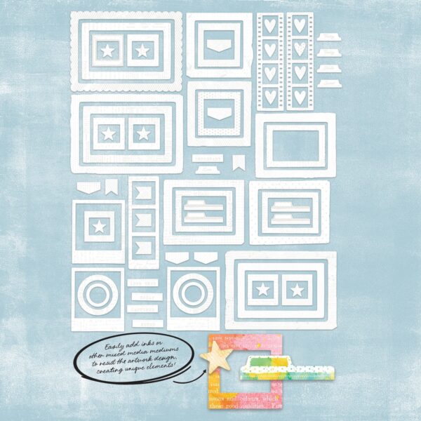 49 & MARKET VICKI BOUTIN IRRESISTIBLE DIE CUT FRAMES