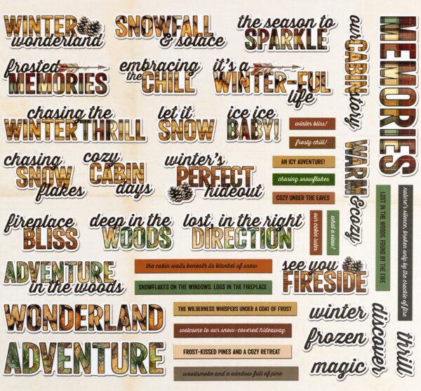 49 & MARKET TIMER & TWEED CHIPBOARD SENTIMENTS