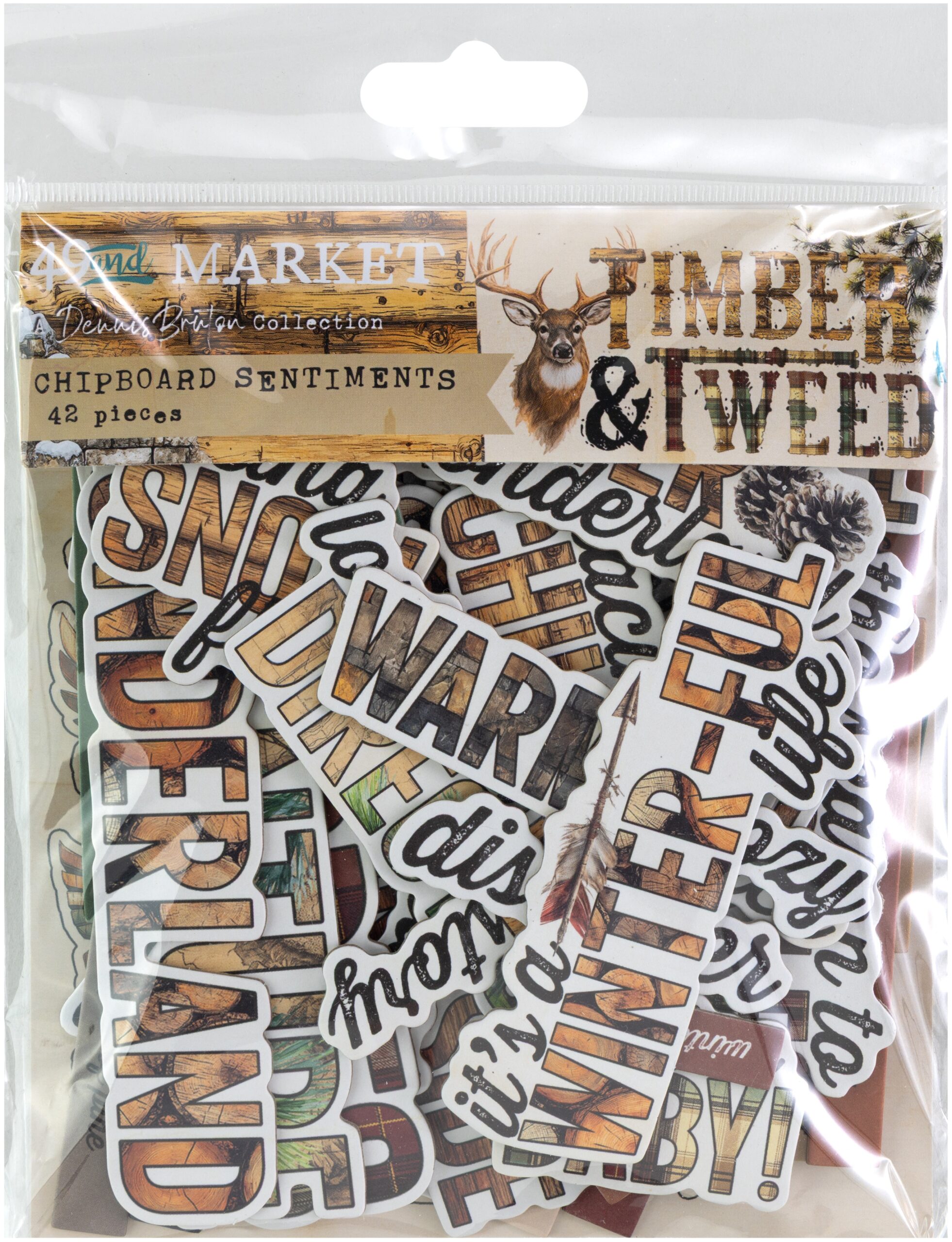 49 & MARKET TIMER & TWEED CHIPBOARD SENTIMENTS
