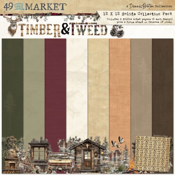 49 & MARKET TIMER & TWEED 12X12 SOLIDS COLLECTION PACK