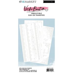 49 & MARKET VICKI BOUTIN IRRESISTIBLE ARTFUL EDGES RUB-ONS