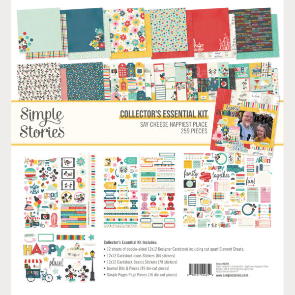 Simple Stories Say Cheese Happiest Place Collector’s Essential Kit Simple Stories Say Cheese Happiest Place Collector's Essential Kit