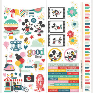 Simple Stories Say Cheese Happiest Place Cardstock Stickers Icons