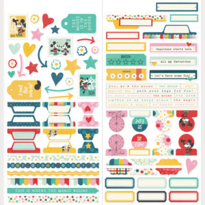 Simple Stories Say Cheese Happiest Place Cardstock Stickers Basics