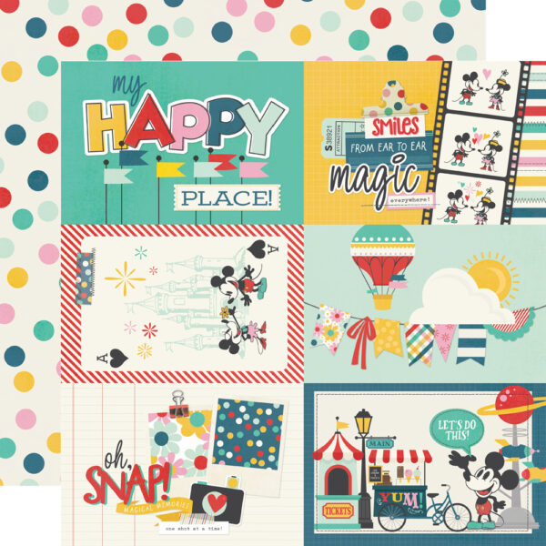 Simple Stories Say Cheese Happiest Place 12X12 4X6 Elements Simple Stories Say Cheese Happiest Place 12X12 4X6 Elements