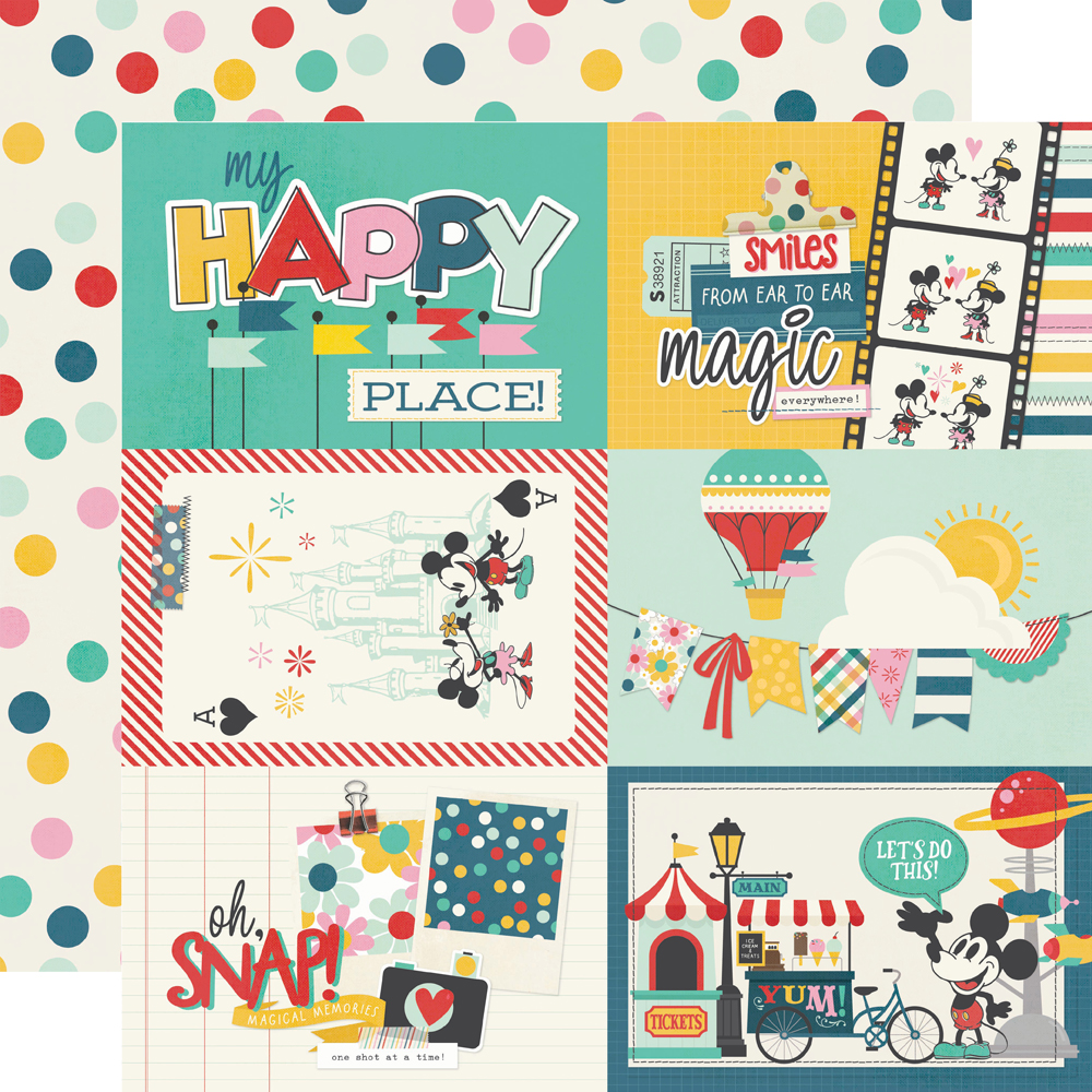 Simple Stories Say Cheese Happiest Place 12X12 4X6 Elements