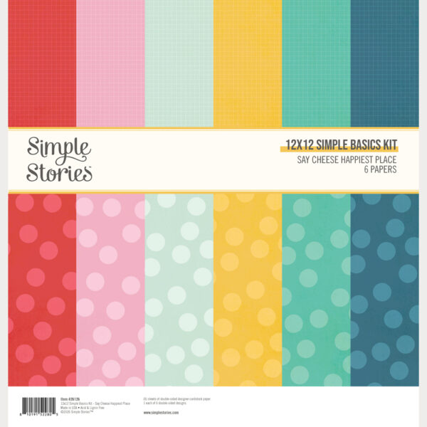 Simple Stories Say Cheese Happiest Place 12X12 Simple Basics Kit