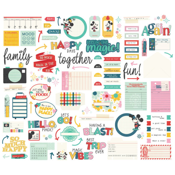 Simple Stories Say Cheese Happiest Place Journal Bits & Pieces