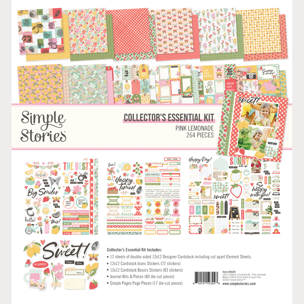 Simple Stories Pink Lemonade Collector's Essential Kit