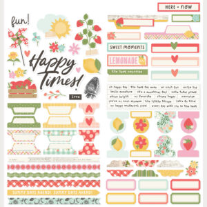 Simple Stories Pink Lemonade Cardstock Stickers Basics