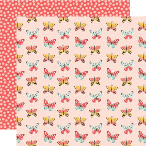 Simple Stories Pink Lemonade 12X12 Spread Your Wings