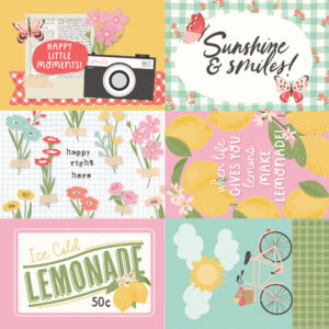 Simple Stories Pink Lemonade 12X12 4X6 Elements