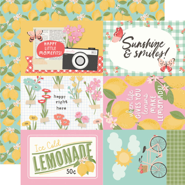 Simple Stories Pink Lemonade 12X12 4X6 Elements Simple Stories Pink Lemonade 12X12 4X6 Elements
