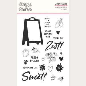 Simple Stories Pink Lemonade Stamp