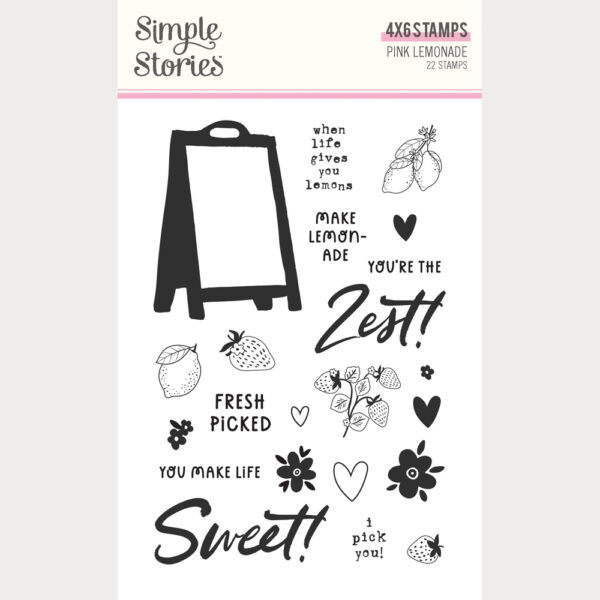 Simple Stories Pink Lemonade Stamp