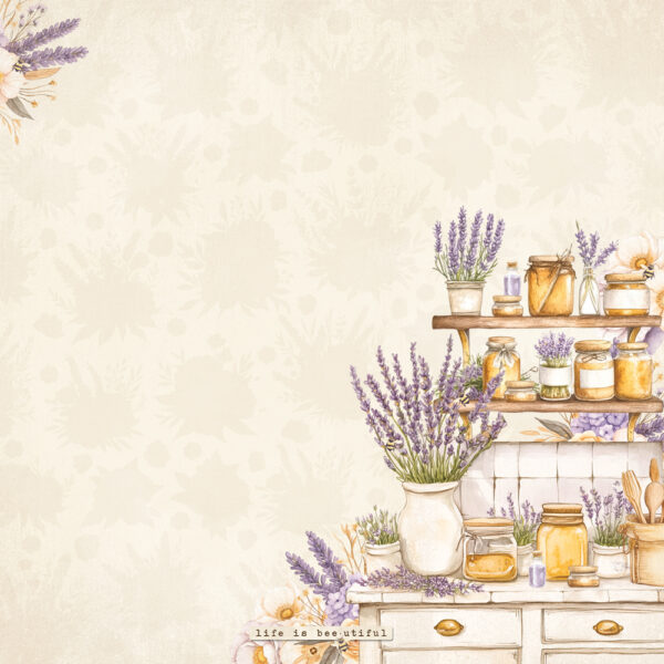 Simple Stories Simple Vintage Lavender Fields 12X12 Stay Golden