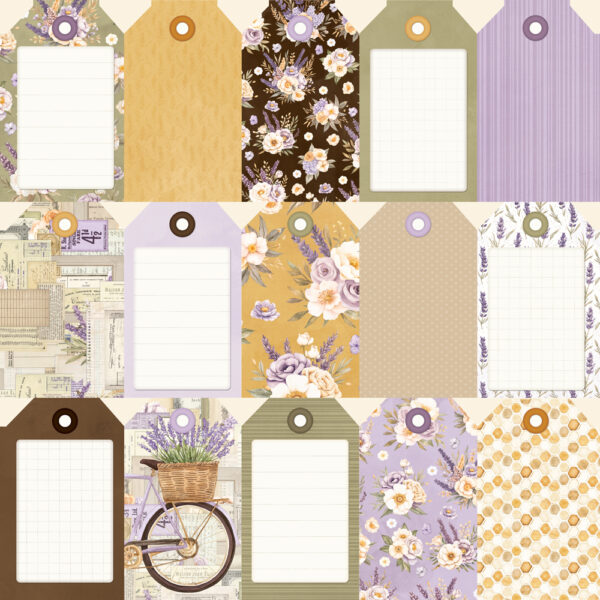 Simple Stories Simple Vintage Lavender Fields 12X12 Tag Elements