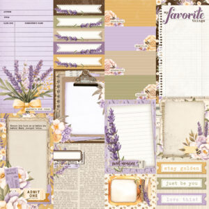 Simple Stories Simple Vintage Lavender Fields 12X12 Journal Elements